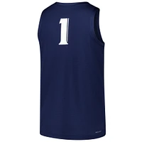 Men's Nike #1 Navy Xavier Musketeers  Replica Basketball Jersey