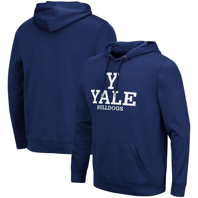 Sweat à capuche Colosseum Navy Yale Bulldogs Lantern pour homme
