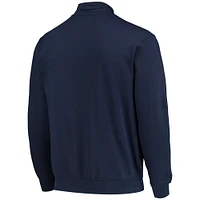 Men's Colosseum Navy Yale Bulldogs Tortugas Logo Quarter-Zip Jacket