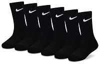 Nike Boys Nike 6 Pack Dri-FIT Performance Basic Crew Socks - Boys' Preschool Black Size XS