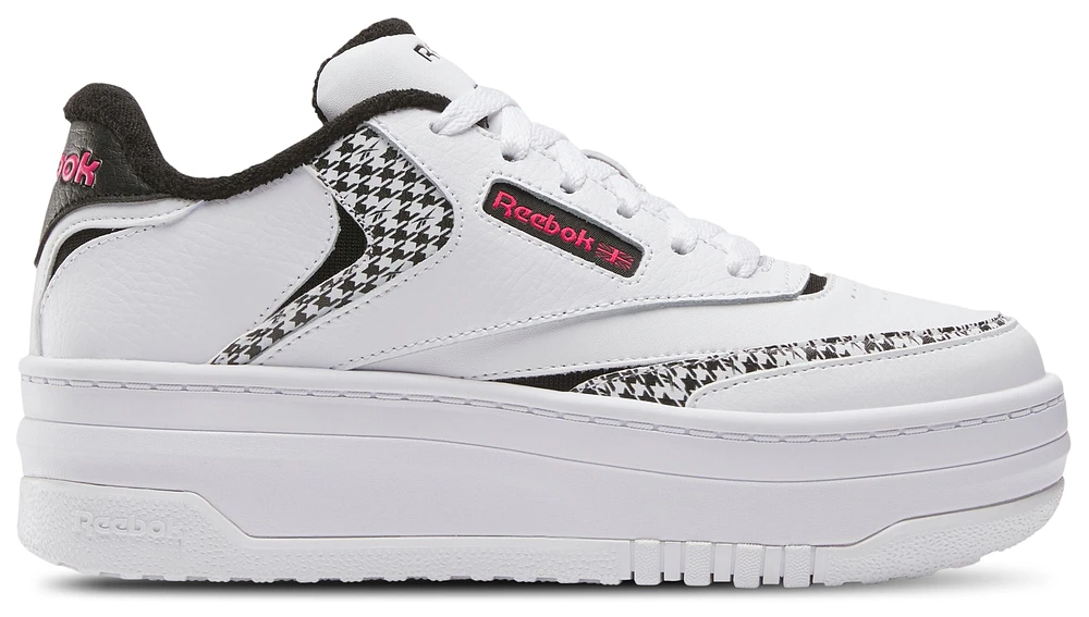 Reebok Girls Club C Extra - Girls' Grade School Basketball Shoes Black/Bold Pink/White