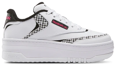 Reebok Girls Club C Extra - Girls' Grade School Basketball Shoes Black/Bold Pink/White