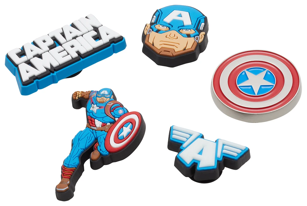 Crocs Jibbitz Captain America 5 Pack - Adult