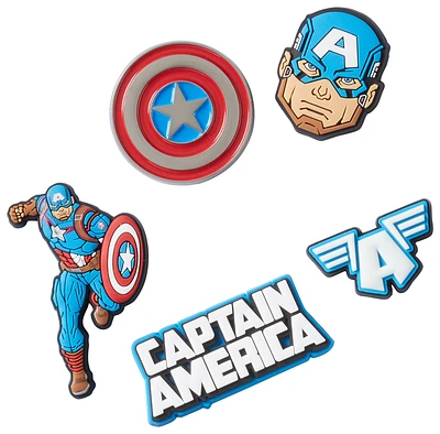 Crocs Jibbitz Captain America 5 Pack - Adult