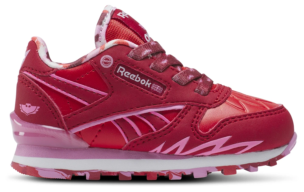Reebok Boys Classic Step N Flash - Boys' Toddler Running Shoes Red/Pink/White