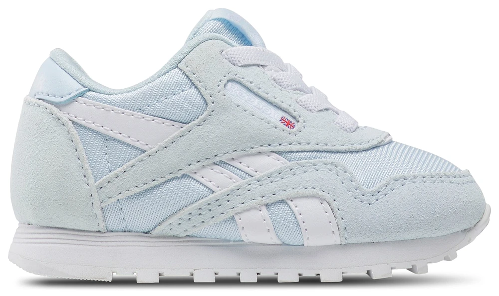 Reebok Girls Reebok Classic Nylon - Girls' Toddler Shoes Glass/White Size 05.0