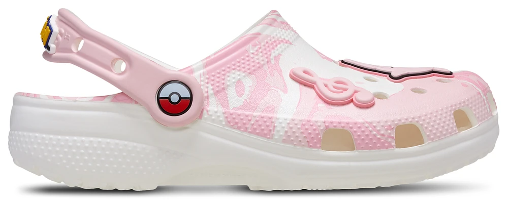 Crocs Girls Pokémon Jigglypuff Classic Clogs - Girls' Grade School Shoes Pink/White