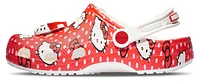 Crocs Girls Crocs Classic Clogs Hello Kitty - Girls' Grade School Shoes Red/White Size 06.0