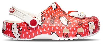 Crocs Girls Crocs Classic Clogs Hello Kitty - Girls' Grade School Shoes Red/White Size 06.0