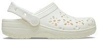 Crocs Girls Floral Cutout Clogs - Girls' Toddler Shoes Chalk