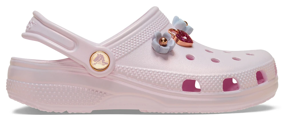 Crocs Girls Crocs Classic Iridescent Charm Clogs - Girls' Grade School Shoes Pink Milk/Multi Size 06.0