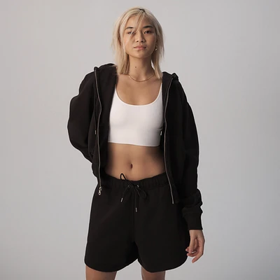 Cozi Relaxed Fit Front Zip Hoodie - Women's