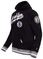 Pro Standard NETS SCRIPT TAIL RIB FLC PO HOODIE - Men's