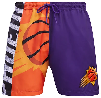 Pro Standard Suns Split Mash Up Logo Woven Shorts - Men's