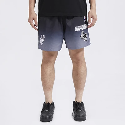 Pro Standard Spurs OS Letters Ombre Woven Shorts - Men's
