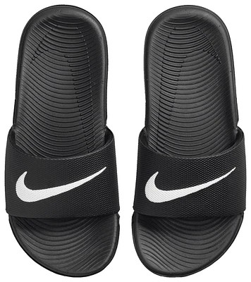 Nike Boys Kawa Slides - Boys' Grade School Shoes Black/White