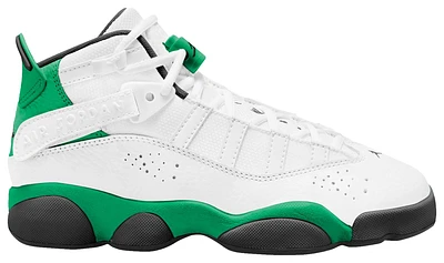 Jordan Boys 6 Rings - Boys' Grade School Basketball Shoes Lucky Green/Black/White