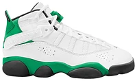 Jordan Boys 6 Rings - Boys' Grade School Basketball Shoes Lucky Green/Black/White