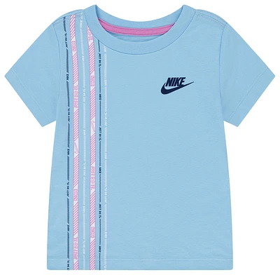 Nike Girls Happy Camper T-Shirt - Girls' Toddler Blue/Pink