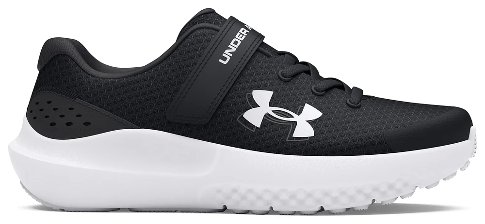 Under Armour Boys Under Armour Surge 4 - Boys' Preschool Running Shoes Black/White/Anthracite Size 11.0
