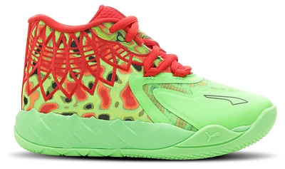 PUMA Boys Lamelo Ball PUMA MB.01 Thermal - Boys' Preschool Shoes Fluro Green Pes/Lime Squeeze/Red Size 11.0