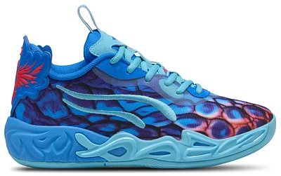 PUMA Boys Lamelo Ball MB.04 Low Alien Skin - Boys' Grade School Shoes Ultra Blue/Luminous Pink/Green Glare