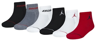 Jordan 6PK Quarter Socks  - Youth