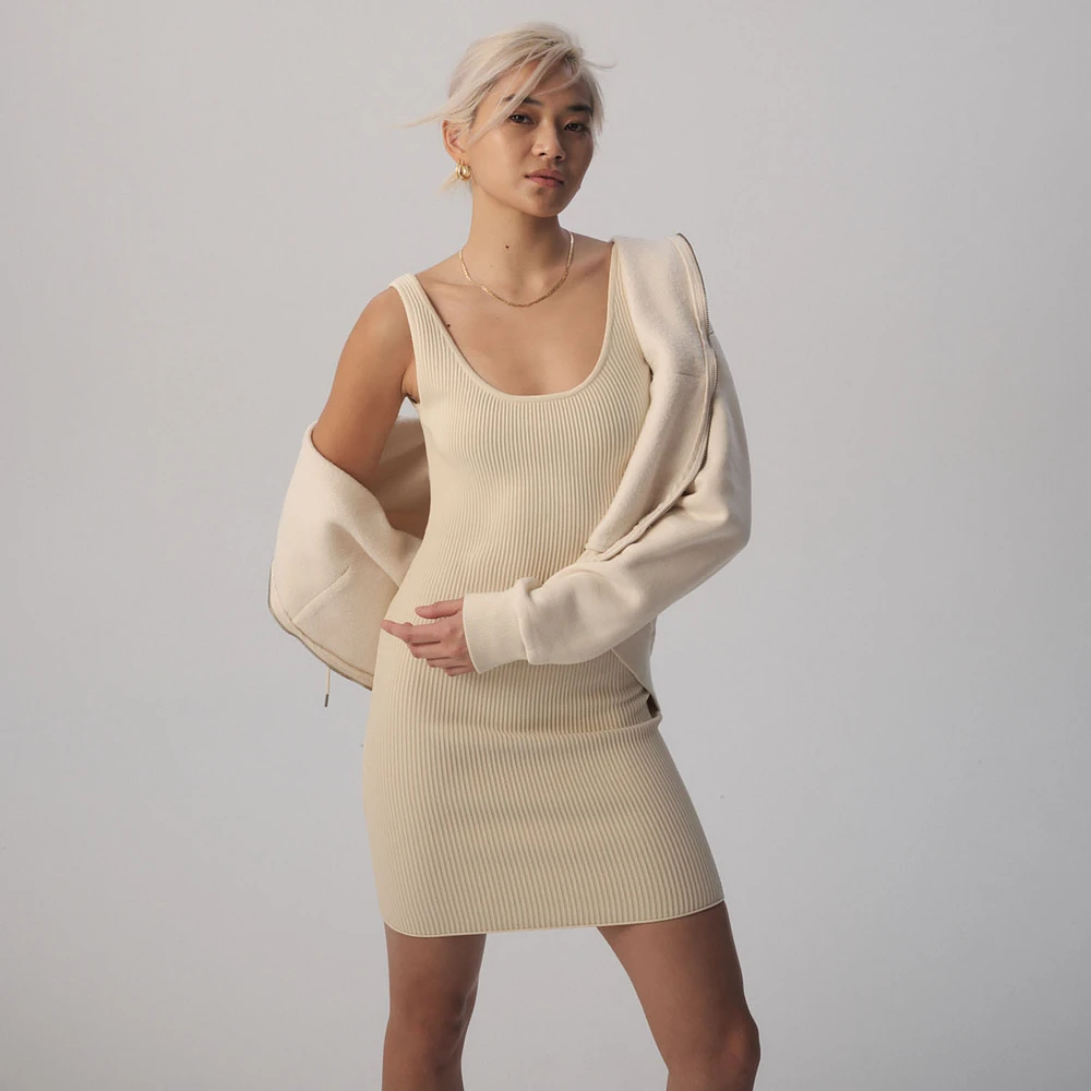 Cozi Perfect Rib Knit Tank Dress - Women's