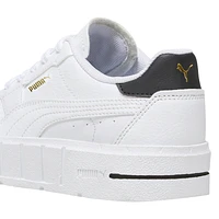 Puma Girls Cali Court Leather - Girls' Preschool Shoes White/Puma Black