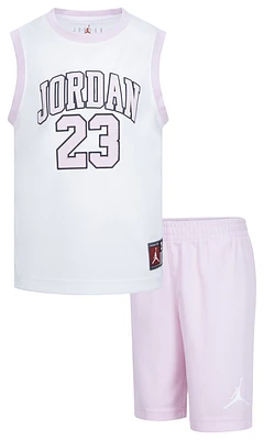 Jordan Girls 23 Jersey Set - Girls' Preschool Pink Foam/Black