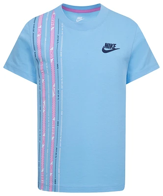 Nike Girls Nike Happy Camper T-Shirt - Girls' Preschool Blue/Pink Size 6X