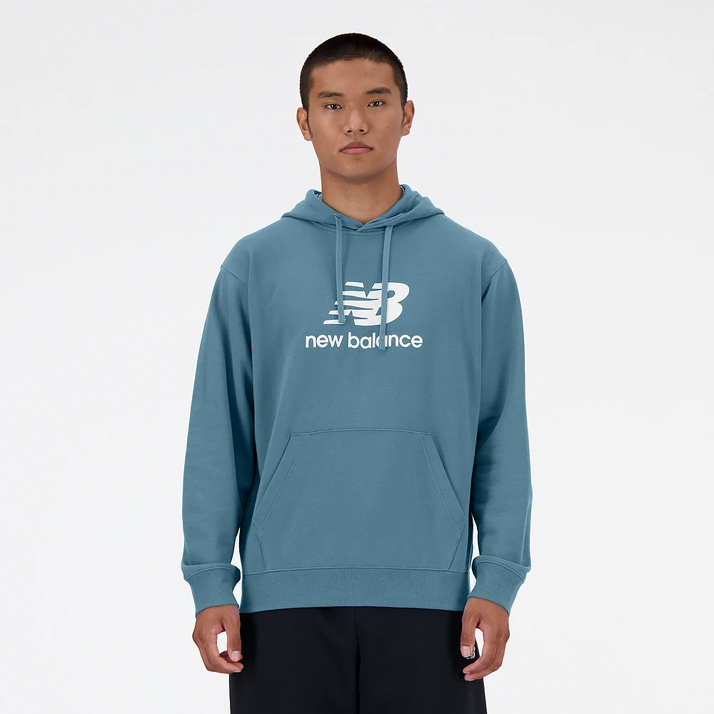 New Balance French Terry Stacked Logo Pullover Hoodie - Men's