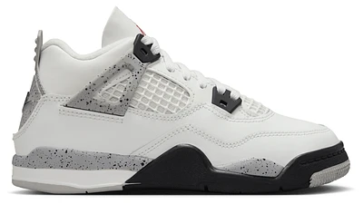 Jordan Boys AJ 4 Retro OG - Boys' Preschool Shoes Summit White/Fire Red/Tech Grey