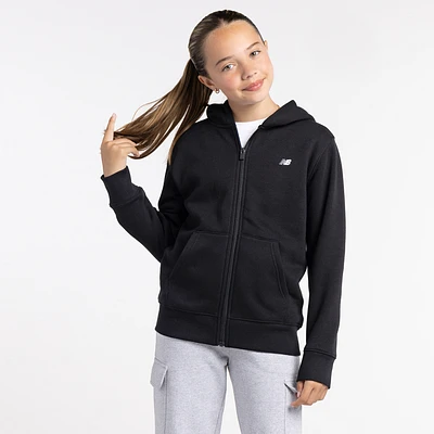 New Balance Boys Classic Full-Zip Fleece - Boys' Grade School Black