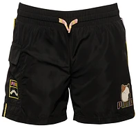 PUMA Girls x Squishmallows Woven Cargo Shorts - Girls' Preschool Gold/Black