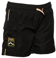 PUMA Girls x Squishmallows Woven Cargo Shorts - Girls' Preschool Gold/Black