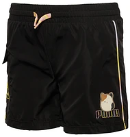 PUMA Girls x Squishmallows Woven Cargo Shorts - Girls' Preschool Gold/Black