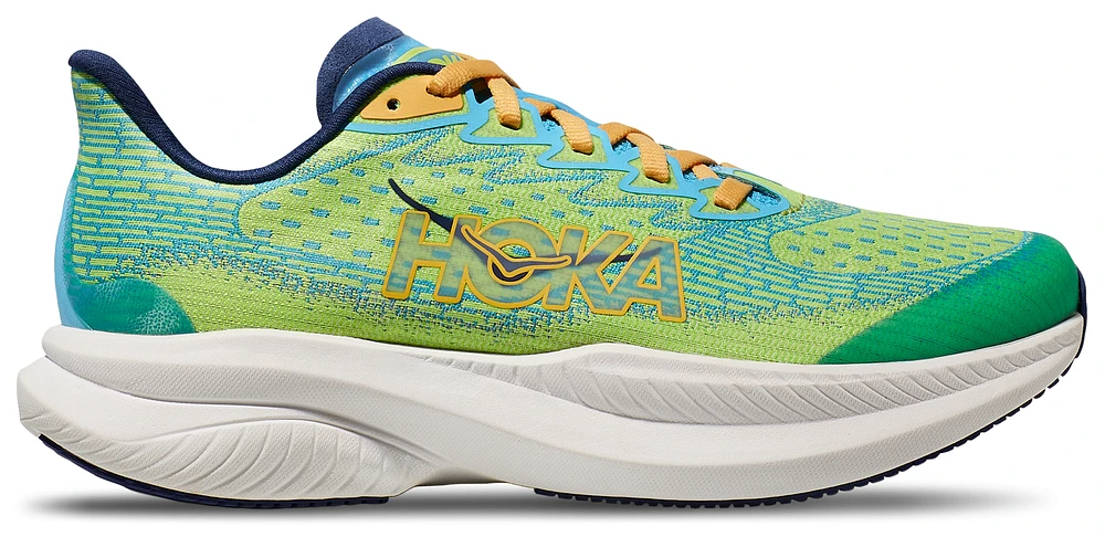 HOKA Boys Mach 6 - Boys' Grade School Running Shoes Blue/Lettuce