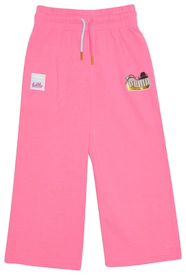 PUMA Girls LOL S&S Fleece Pants - Girls' Toddler Pink/Multi
