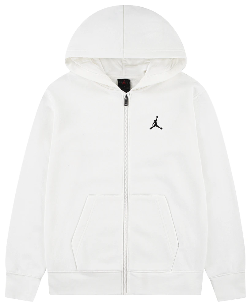 Jordan Boys Brooklyn Full-Zip Hoodie - Boys' Grade School Sail/White