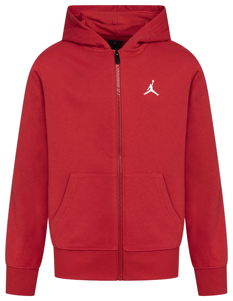 Jordan Boys Jordan Brooklyn Full-Zip Hoodie - Boys' Grade School Gym Red/Red Size M
