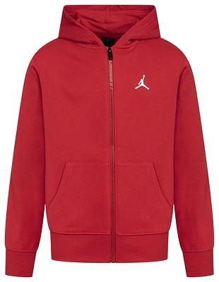 Jordan Boys Jordan Brooklyn Full-Zip Hoodie - Boys' Grade School Gym Red/Red Size M