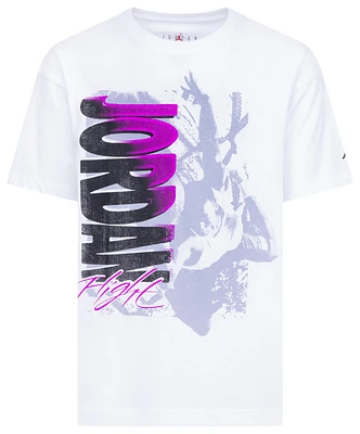 Jordan Throwback Flight Short Sleeve T-Shirt - Girls' Grade School