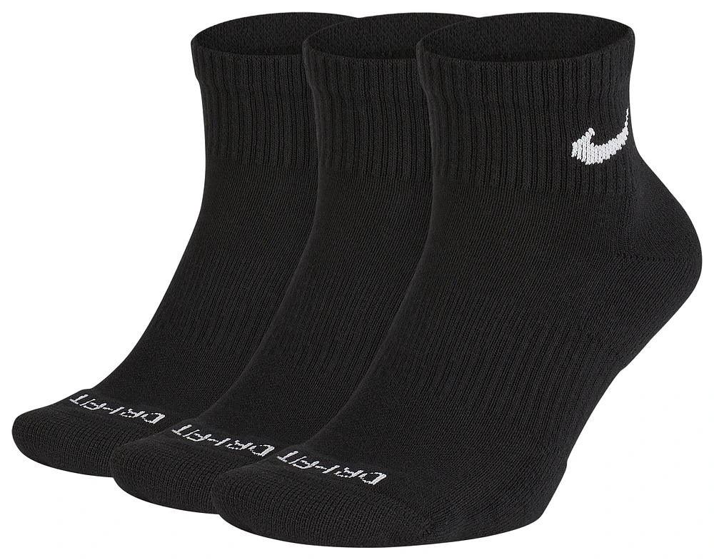 Nike 3 Pack Dri-FIT Plus Quarter Socks - Men's