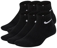 Nike 6 Pack Cushioned Quarter Socks - Boys' Grade School