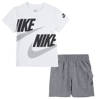 Nike Boys NSW Cargo Shorts Set - Boys' Toddler Carbon Heather/Black