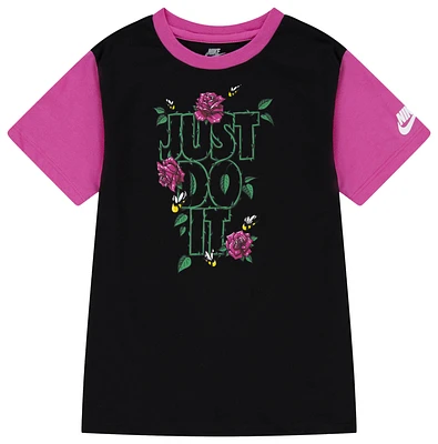 Nike Girls Boxy Short Sleeve Dress - Girls' Toddler Black/Black