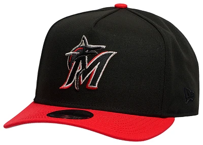 New Era Marlins 950 A Frame 30th Curve Cap - Men's