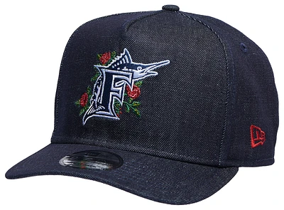 New Era Marlins 9Fifty A-Frame Curve 10th Anniv Cap - Men's