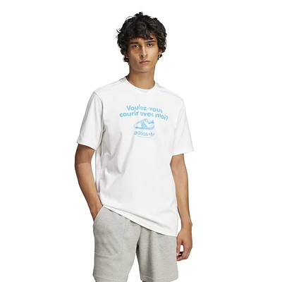 adidas Originals French Verbiage T-Shirt  - Men's